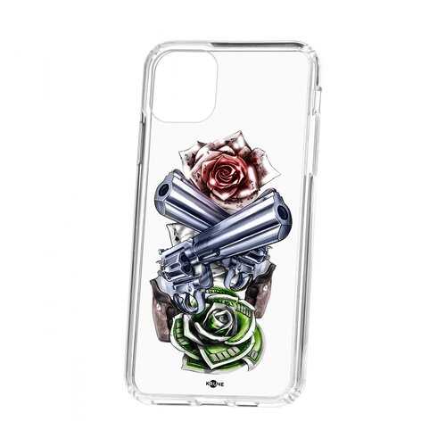 Чехол Apple iPhone 11 Pro Max Kruche Print Карты деньги 2 ствола в Ростелеком