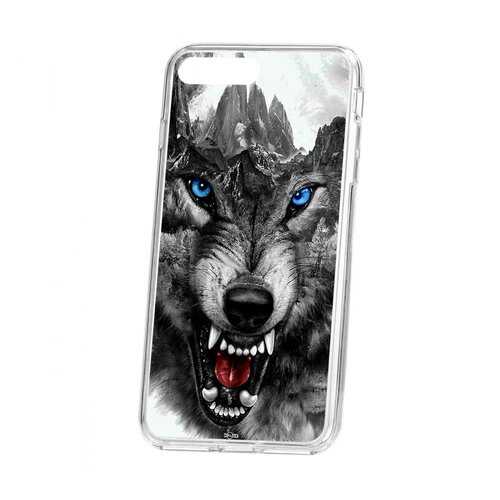 Чехол Apple iPhone 7 Plus Kruche Print Волк в Ростелеком