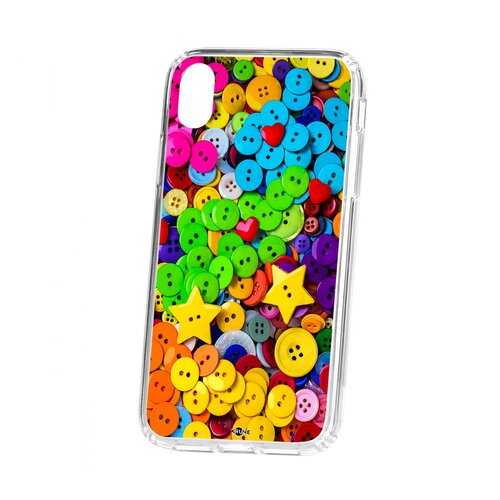 Чехол Apple iPhone XR Kruche Print Пуговки в Ростелеком