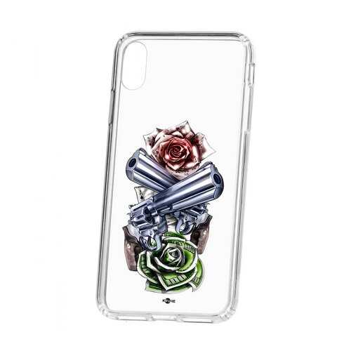 Чехол Apple iPhone XS Max Kruche Print Карты деньги 2 ствола в Ростелеком