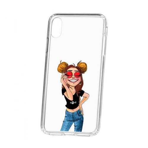 Чехол Apple iPhone XS Max Kruche Print Smiling в Ростелеком