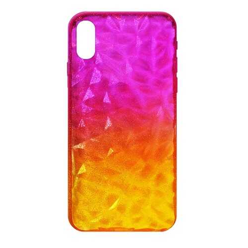Чехол Crystal Krutoff для iPhone X/XS Yellow/Rose в Ростелеком