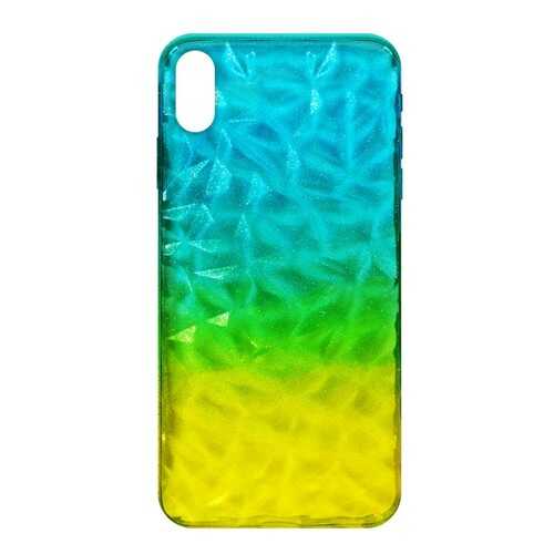 Чехол Crystal Krutoff для iPhone XS Max Yellow/Blue в Ростелеком