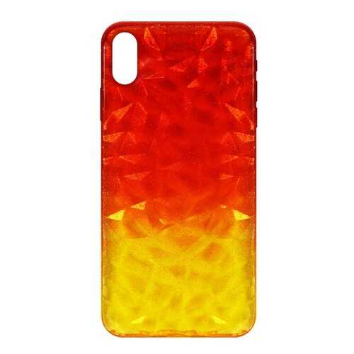 Чехол Crystal Krutoff для iPhone XS Max Yellow/Red в Ростелеком