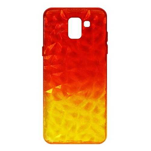 Чехол Crystal Krutoff для Samsung Galaxy J6 2018 (SM-J600) Yellow/Red в Ростелеком