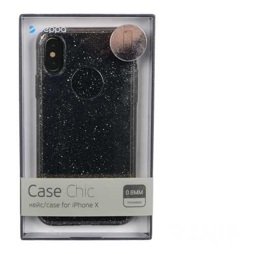 Чехол Deppa Chic Black для Apple iPhone X в Ростелеком