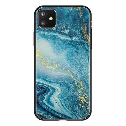 Чехол Deppa Glass Case для Apple iPhone 11 Blue Agate в Ростелеком