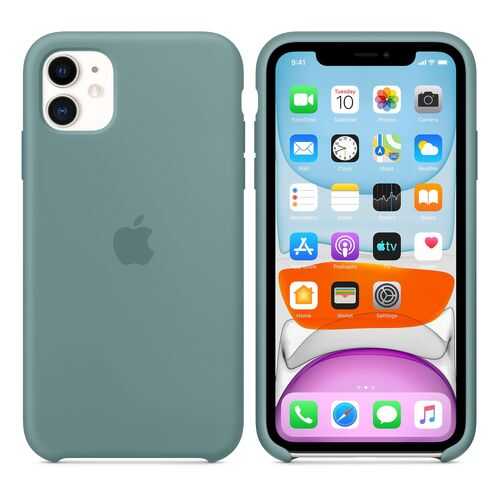 Чехол для Apple iPhone 11 Silicone Case Cactus Дикий кактус (MWN62FE/A) в Ростелеком