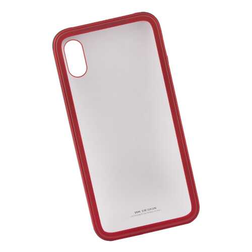 Чехол для iPhone X WK-Kingkong Series Glass Case (красный) в Ростелеком