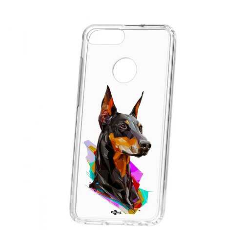Чехол Huawei Honor 9 Lite Kruche Print Доберман в Ростелеком