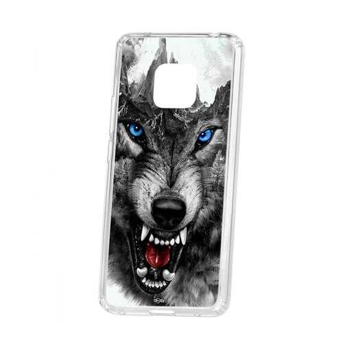 Чехол Huawei Mate 20 Pro Kruche Print Волк в Ростелеком