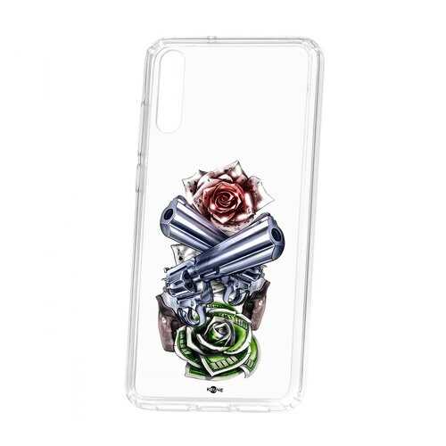 Чехол Huawei P20 Kruche Print Карты деньги 2 ствола в Ростелеком
