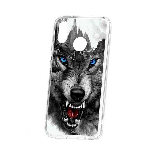 Чехол Huawei P20 Lite Kruche Print Волк в Ростелеком