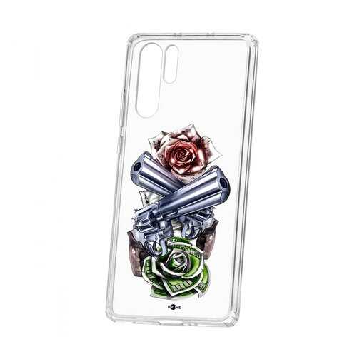 Чехол Huawei P30 Pro Kruche Print Карты деньги 2 ствола в Ростелеком