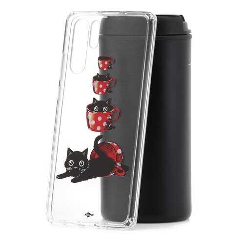 Чехол Huawei P30 Pro Kruche Print Котенок в чашке в Ростелеком