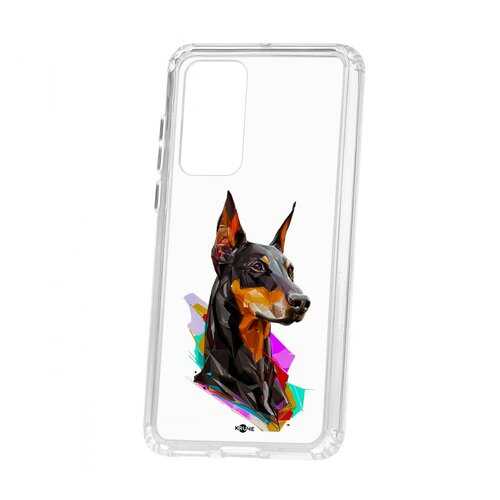 Чехол Huawei P40 Kruche Print Доберман в Ростелеком