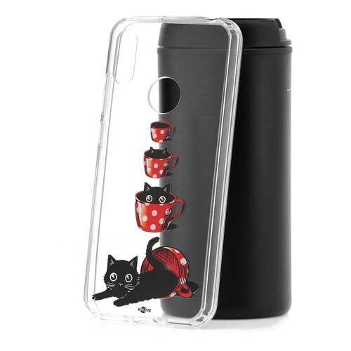 Чехол Huawei Y6 2019 Kruche Print Котенок в чашке в Ростелеком