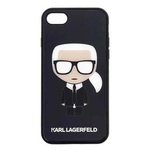 Чехол Karl Lagerfeld Double Layer (KLHCI8DLFKBK) для iPhone 7/8/SE 2020 (Glitter Black) в Ростелеком