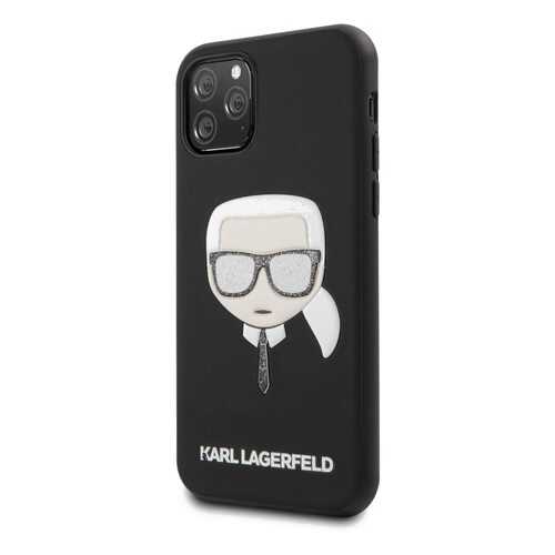 Чехол Karl Lagerfeld PU Leather Iconik (KLHCN58GLBK) для iPhone 11 Pro (Glitter Black) в Ростелеком