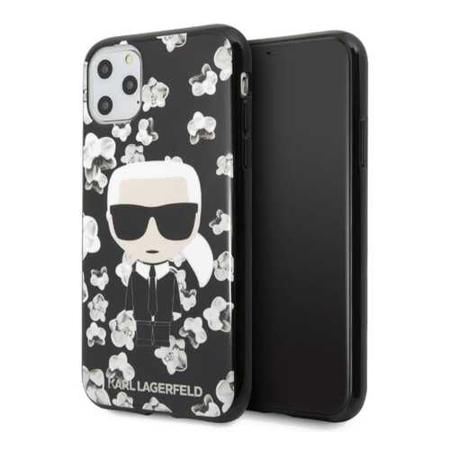 Чехол Karl Lagerfeld TPU Collection Flower (KLHCN58FLFBBK) для iPhone 11 Pro (Black) в Ростелеком