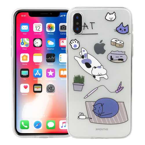 Чехол KAWAI для iPhone X/XS Cat в Ростелеком