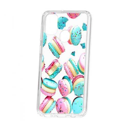 Чехол Kruche для Samsung Galaxy M30S Print Макарон в Ростелеком