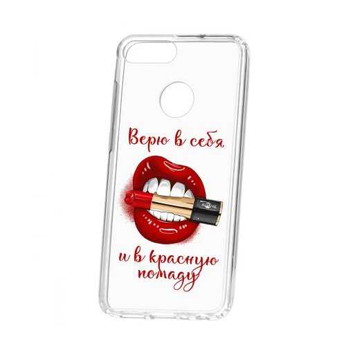 Чехол Kruche Huawei Honor 9 Lite Print Red lipstick в Ростелеком