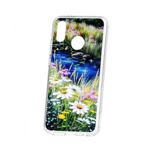 Чехол Kruche Huawei P20 Lite Print Ромашки у ручья в Ростелеком