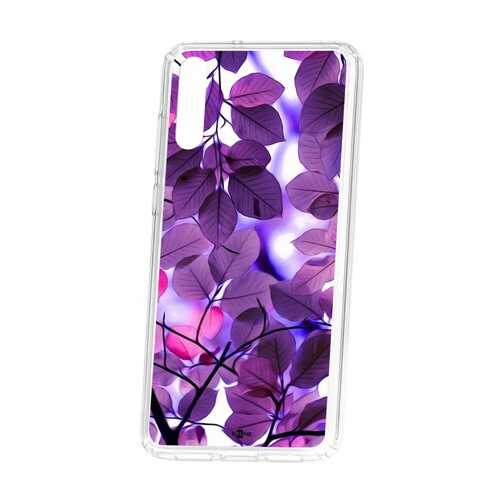 Чехол Kruche Huawei P20 Print Purple leaves в Ростелеком