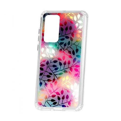 Чехол Kruche Huawei P40 Print Цветные листья в Ростелеком