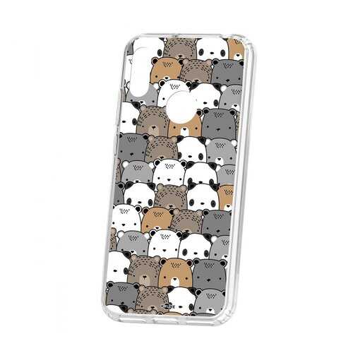 Чехол Kruche Huawei Y6 2019 Print Медвежата в Ростелеком