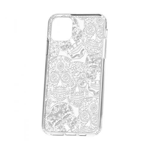 Чехол Kruche iP 11 Pro Max Print Skull White в Ростелеком