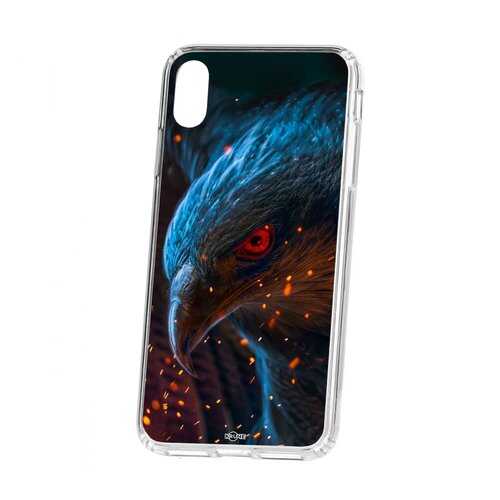 Чехол Kruche iP XS Max Print Орел в Ростелеком