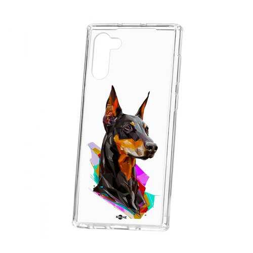 Чехол Kruche Print для Samsung Galaxy Note 10 Доберман в Ростелеком