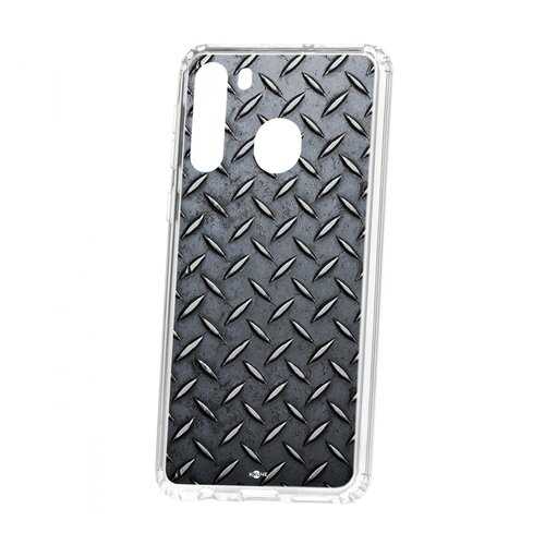 Чехол Kruche Samsung Galaxy A21 Print Сталь в Ростелеком