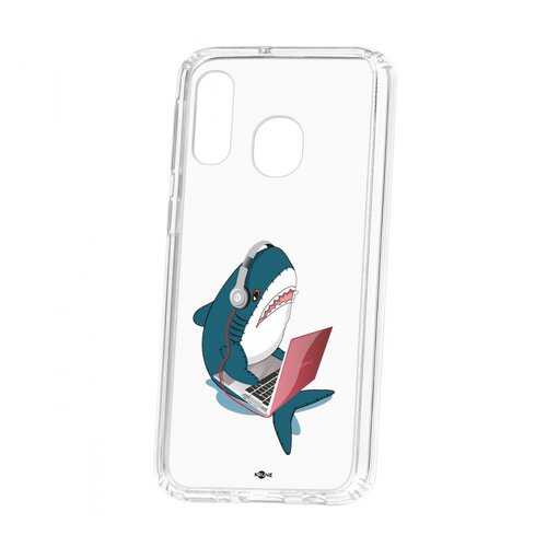 Чехол Kruche Samsung Galaxy A40 2019 Print Акула в Ростелеком