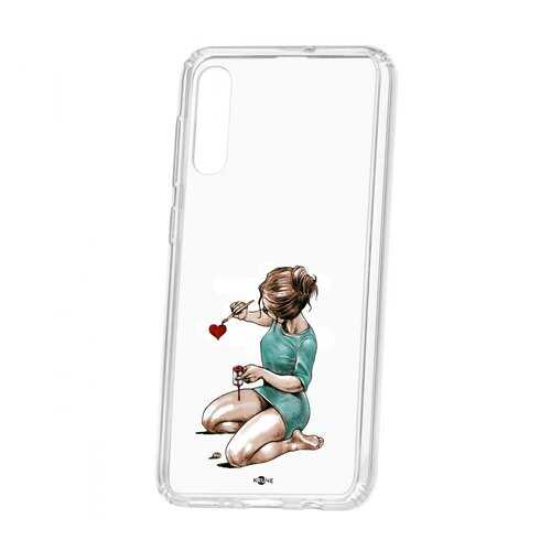 Чехол Kruche Samsung Galaxy A50 Print Рисуя любовь в Ростелеком
