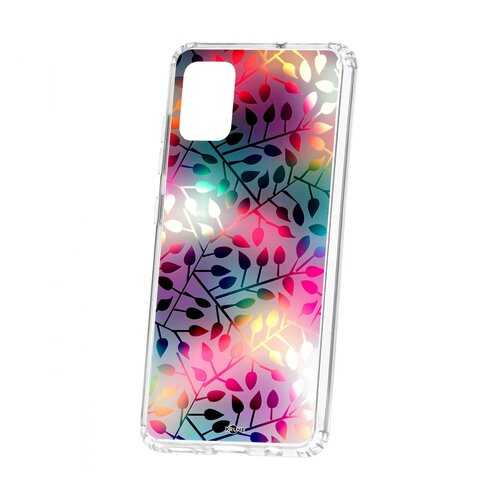 Чехол Kruche Samsung Galaxy A51 Print Цветные листья в Ростелеком
