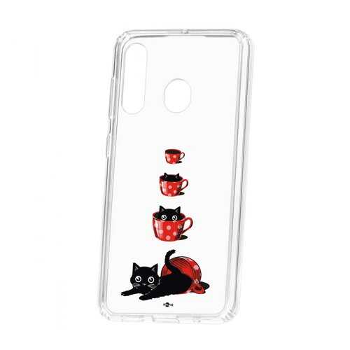 Чехол Kruche Samsung Galaxy A60 2019 Print Котенок в чашке в Ростелеком