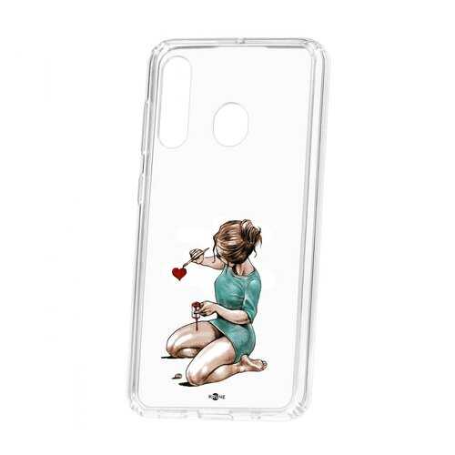 Чехол Kruche Samsung Galaxy A60 Print Рисуя любовь в Ростелеком