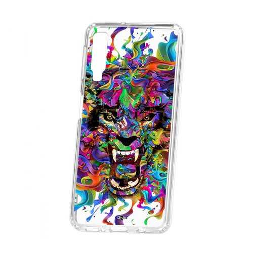Чехол Kruche Samsung Galaxy A7 (2018) A750 Print Colored beast в Ростелеком