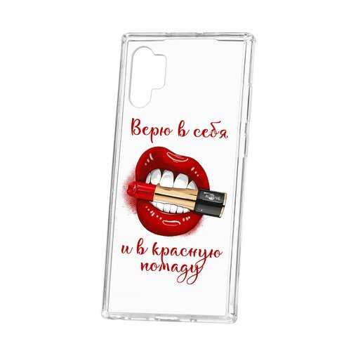 Чехол Kruche Samsung Galaxy Note 10+ Print Red lipstick в Ростелеком