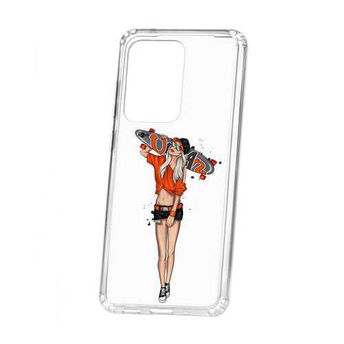 Чехол Kruche Samsung Galaxy S20 Ultra Print Лонгборд в Ростелеком