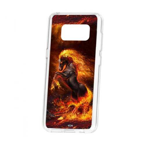 Чехол Kruche Samsung Galaxy S8 Print Конь огонь в Ростелеком
