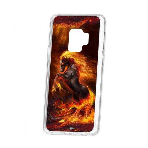 Чехол Kruche Samsung Galaxy S9 Print Конь огонь в Ростелеком