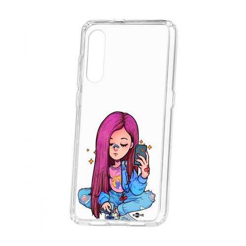 Чехол Kruche Xiaomi Mi9 Print Pink Hair в Ростелеком
