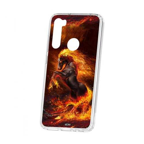 Чехол Kruche Xiaomi Redmi Note 8 Print Конь огонь в Ростелеком