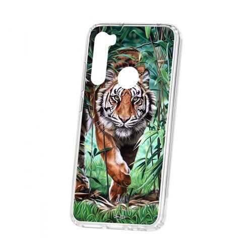 Чехол Kruche Xiaomi Redmi Note 8 Print Крадущийся тигр в Ростелеком