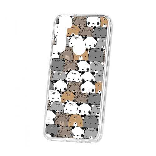Чехол Kruche Xiaomi Redmi Note 8 Print Медвежата в Ростелеком