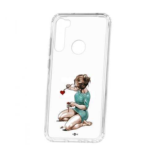 Чехол Kruche Xiaomi Redmi Note 8T Print Рисуя любовь в Ростелеком